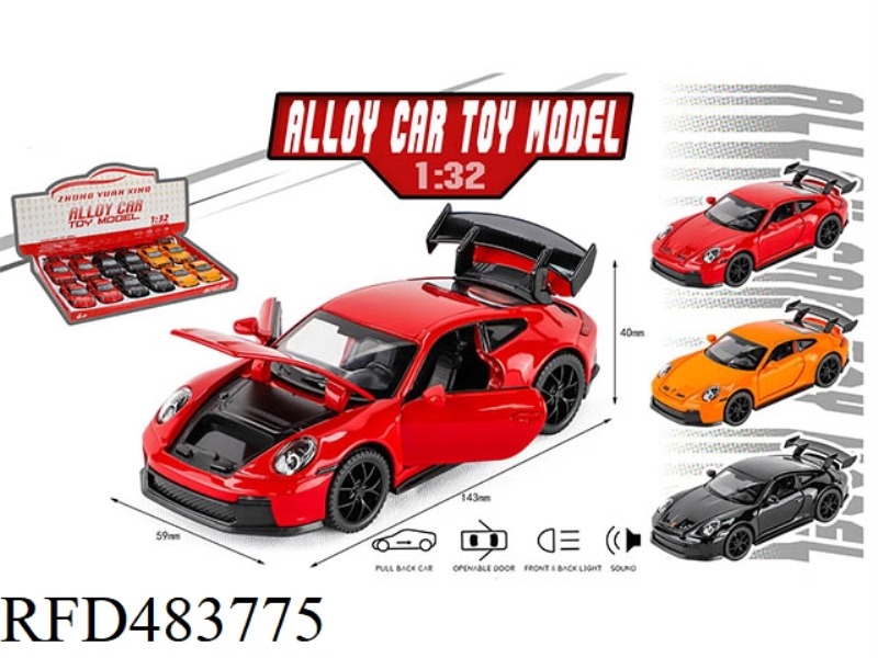 1:32 PORSCHE 911 (12PCS)