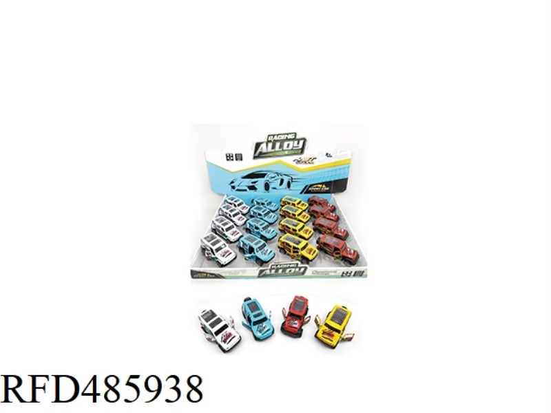 DOUBLE DOOR PULL-BACK GRAFFITI ALLOY CAR 16PCS
