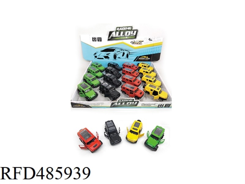 DOUBLE-DOOR PULL-BACK ALLOY CAR 16PCS