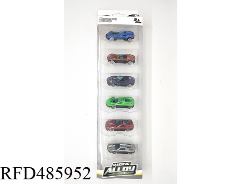 6 ALLOY SLIDING CARS