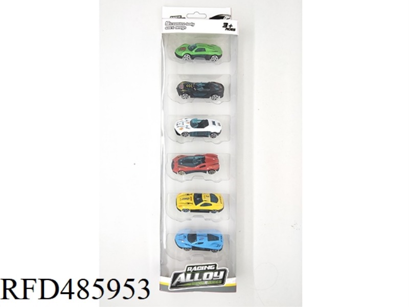 6 ALLOY SLIDING CARS