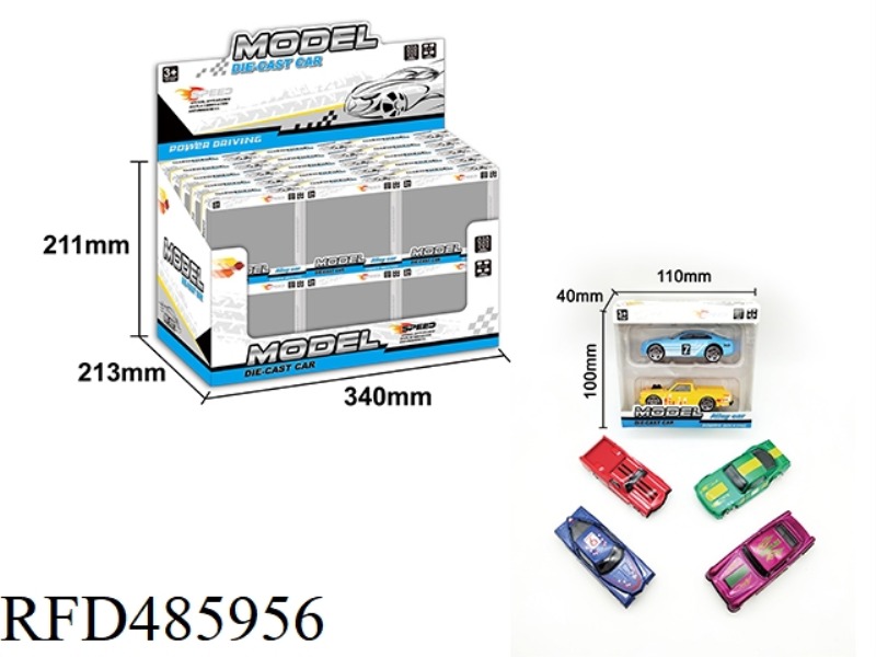 6 ALLOY SLIDING CLASSIC CARS 30PCS