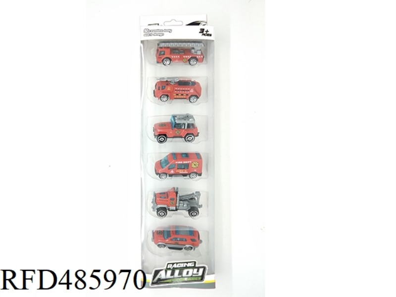 6 ALLOY SLIDING SUIT FIRE ENGINES