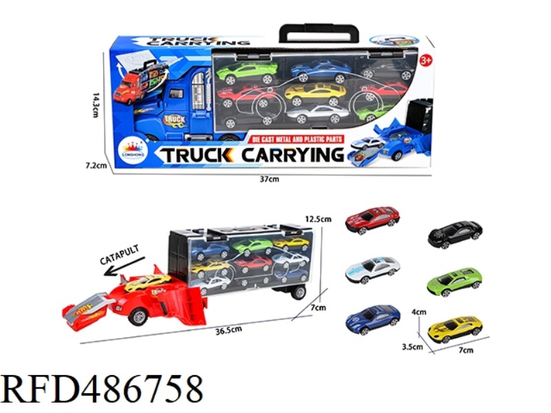STORAGE CONTAINER WITH 9 ALLOY CARS