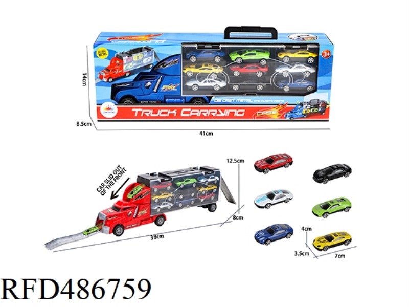 STORAGE CONTAINER WITH 9 ALLOY CARS
