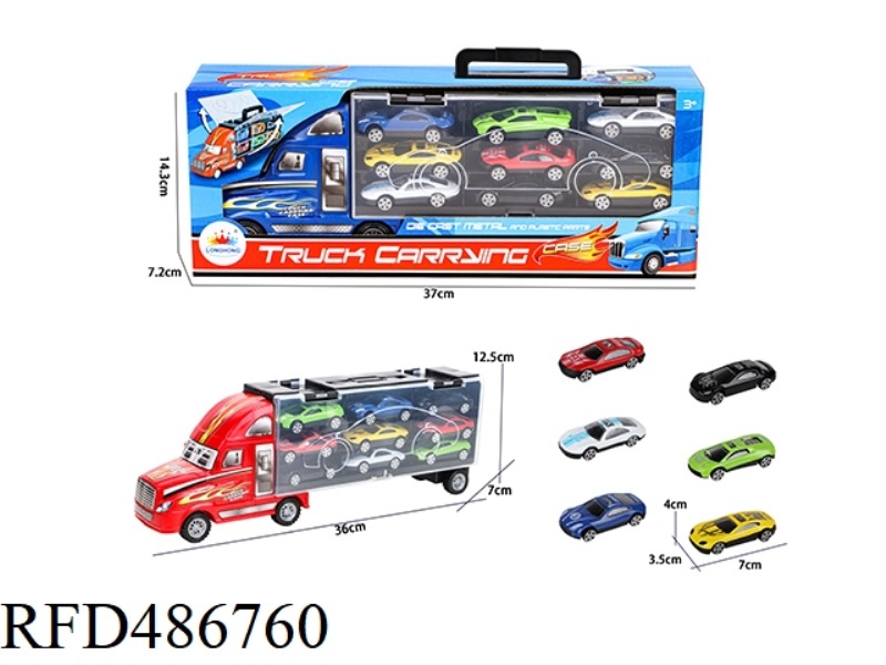 STORAGE CONTAINER WITH 9 ALLOY CARS