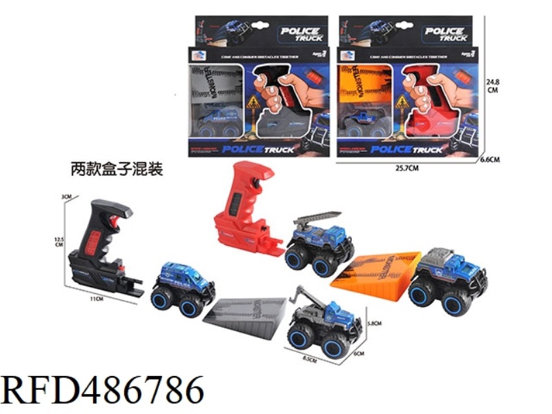 EJECTION ALLOY OFF-ROAD POLICE CAR (SET)