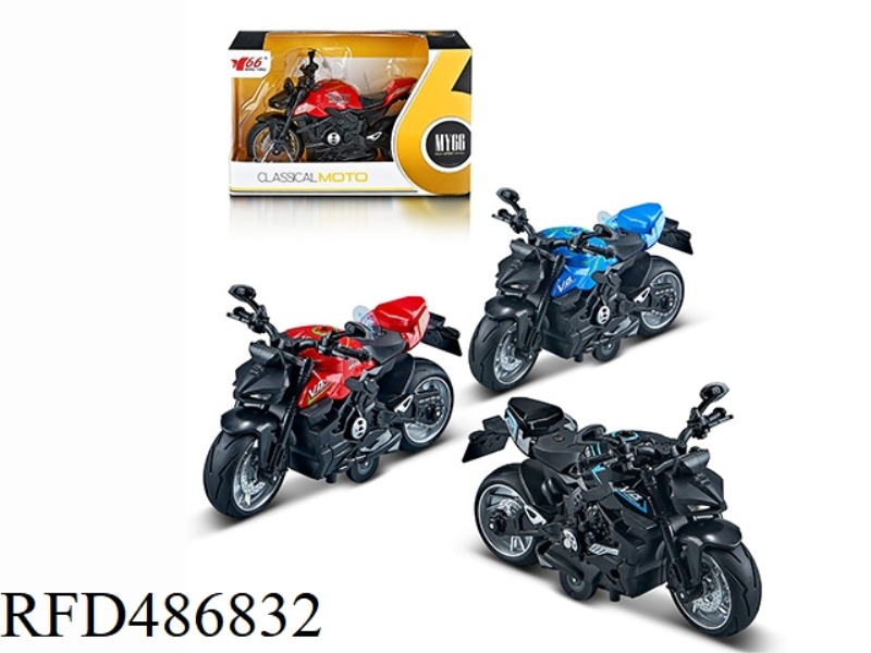 1:12 ALLOY BOAI DUCATI STREET FIGHTER MOTORCYCLE 3 COLOR MIX