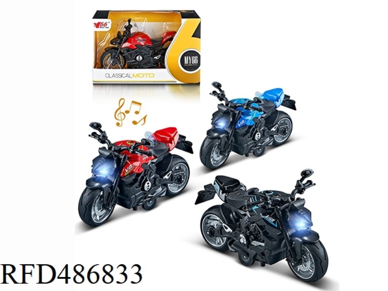 1:12 ALLOY BOAI DUCATI STREET FIGHTER MOTORCYCLE WITH LIGHT AND MUSIC 3 COLOR MIX