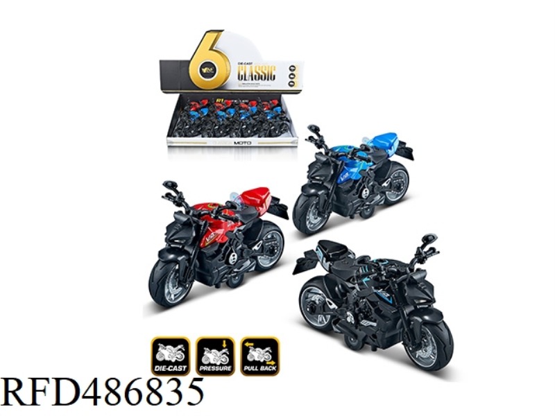1:12 ALLOY BOAI DUCATI STREET FIGHTER MOTORCYCLE 3 COLOR MIX