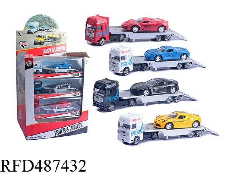 ALLOY CONTAINER PALLET SPORTS CAR 16PCS