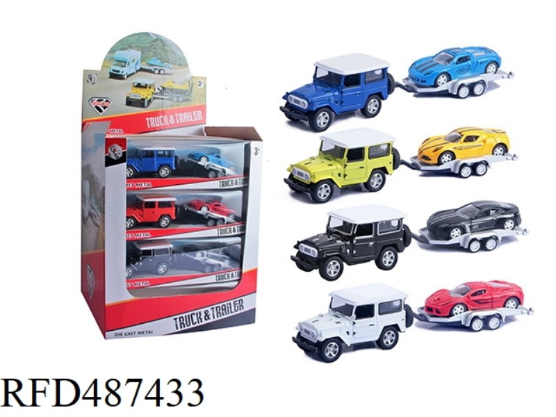 ALLOY BOILEIGH JEEP TOWS 16PCS ROADSTER