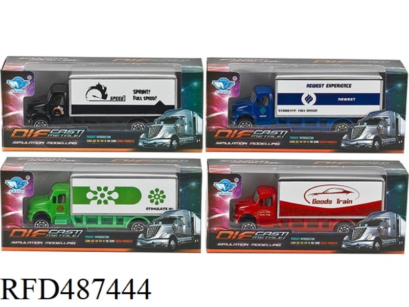 1:64 ALLOY SLIDING CONTAINER TRUCK