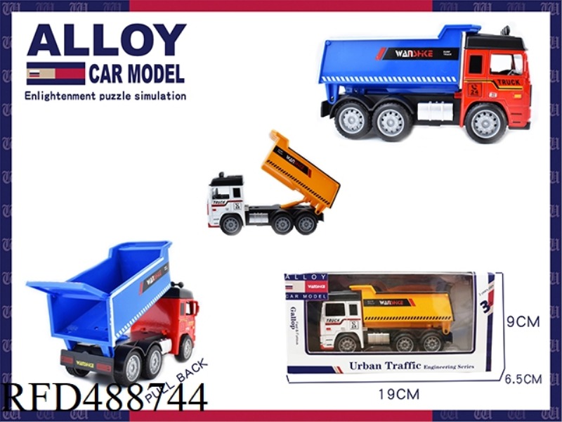 BOOMERANG ALLOY ENGINEERING DUMP TRUCK 2 COLOR MIX
