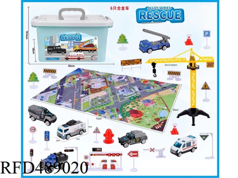 TAXIING RESCUE UNIT ALLOY CAR 6