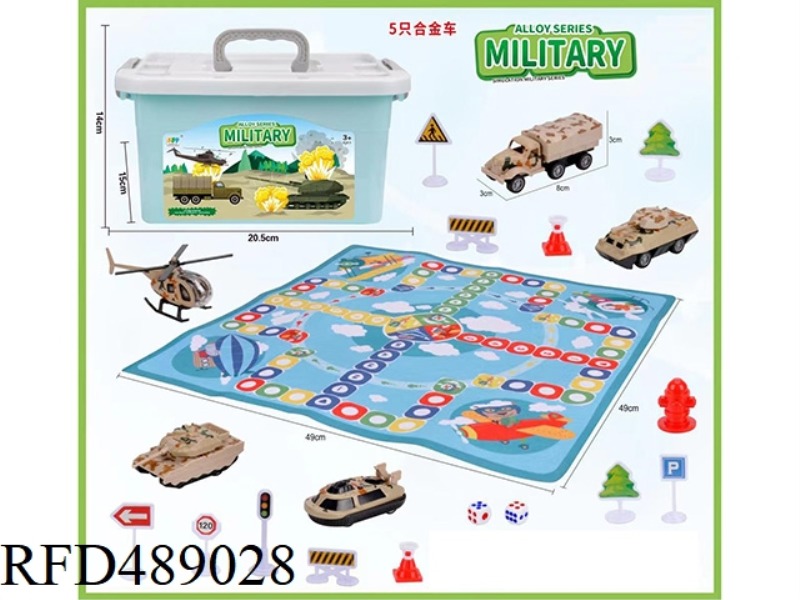 HUI LI ARMY COLOR TROOP ALLOY VEHICLE 5