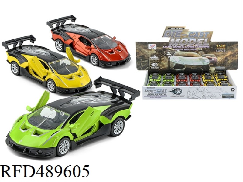 1:32 ALLOY CAR LAMBORGHINI SCV12 SCISSORS OPEN DOOR RETURN FORCE (12 PIECES)