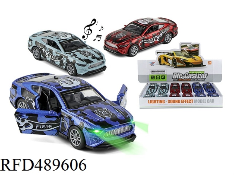 1:32 ALLOY CAR MUSTANG SHELBY DOOR RETURN LIGHT MUSIC (SET OF 12)