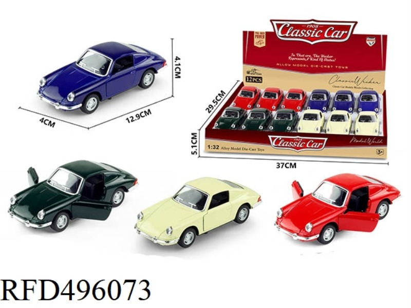 1:32 ALLOY BOOMERANG SIMULATION PORSCHE 12PCS