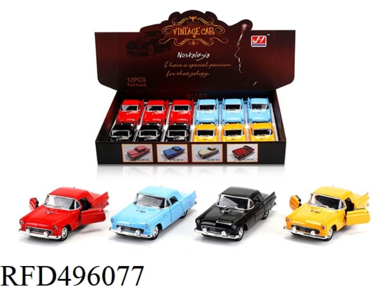 1:32 ALLOY BOOMERANG SIMULATION VINTAGE CAR FORD 12PCS