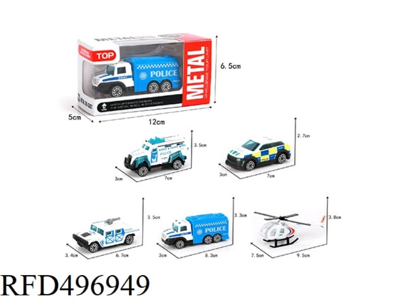 COASTING ALLOY POLICE VEHICLE (SINGLE)