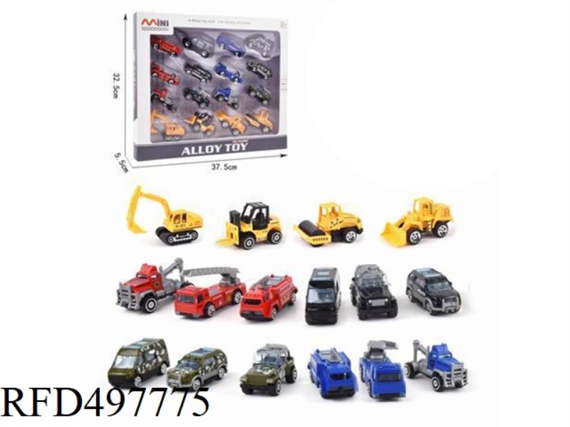 ALLOY CAR (10 TYPES OF MIXED LOADING)