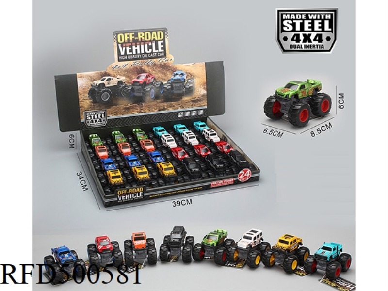 CLIMBING SIMULATION ALLOY CAR 24PCS
