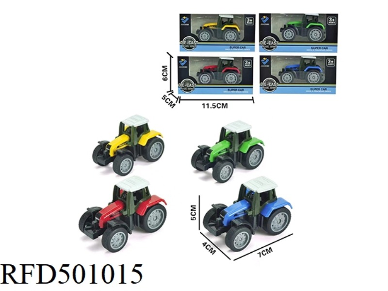 1:64 ALLOY SLIDING FARMER (4 COLORS MIXED)