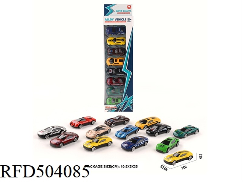 SIMULATION ALLOY RACING 8PCS