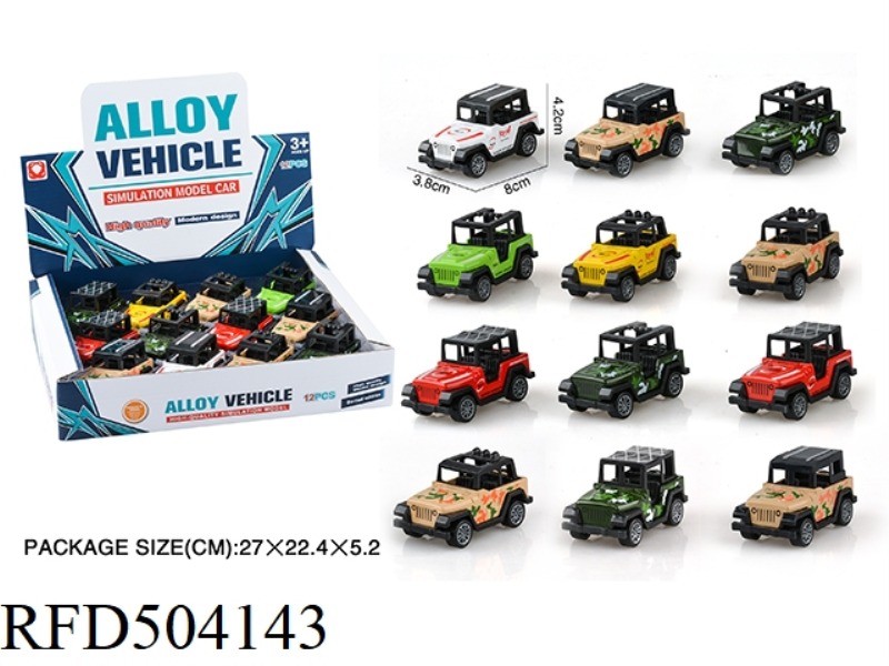 WRANGLER BOOMERANG ALLOY TRUCK (12PCS)