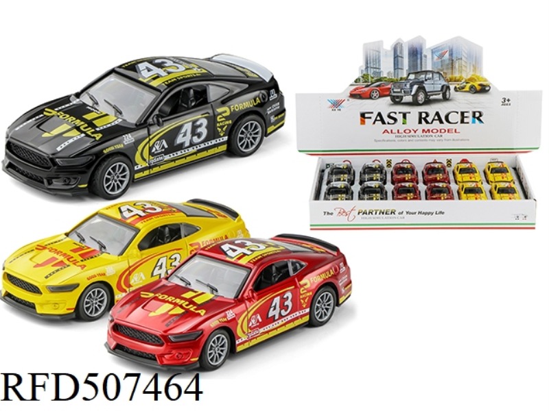 1:36 ALLOY CAR FORD SHELBY JAI (12 PIECES)