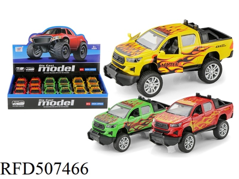 1:32 TOYOTA PICKUP ALLOY CAR COMEBACK DOOR (12 PIECES)