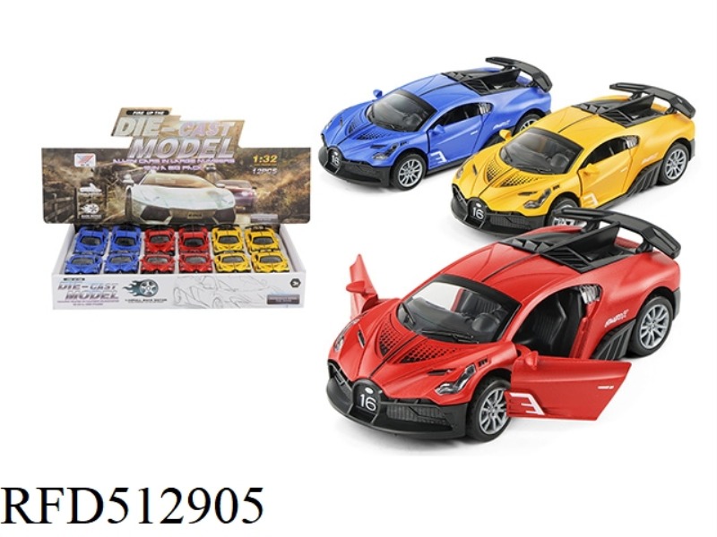 1:32 ALLOY CAR MOLD BUGATTI DOOR RETURN FORCE (12 PIECES)