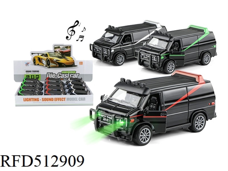 1:32 ALLOY CAR JIMS GMC DOOR COMEBACK LIGHT MUSIC (12 ONLY PACK)