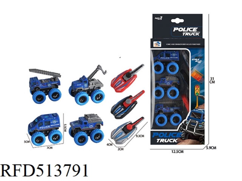 ALLOY CATAPULT OFF-ROAD POLICE CAR