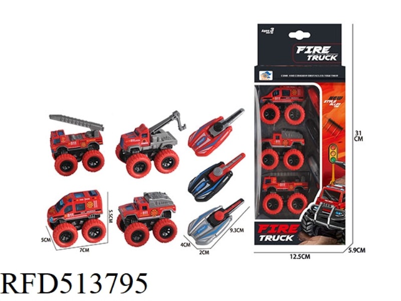 ALLOY CATAPULT OFF-ROAD FIRE TRUCK