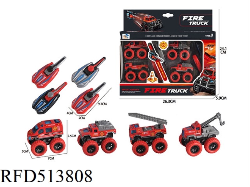 ALLOY CATAPULT OFF-ROAD FIRE TRUCK