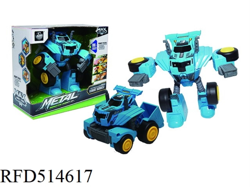 ALLOY ROBOT (BLUE CAR)