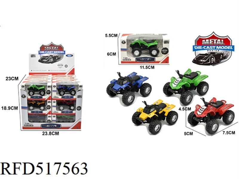 ALLOY BOOMERANG BEACH MOTORCYCLE 24PCS