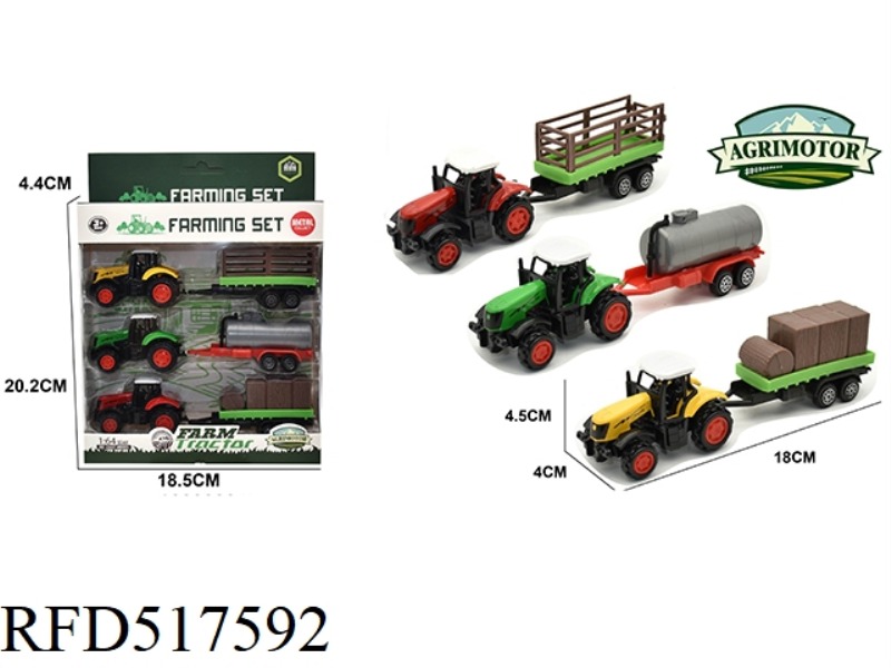 3 ONLY LOADED ALLOY SLIDING FARMER CAR
