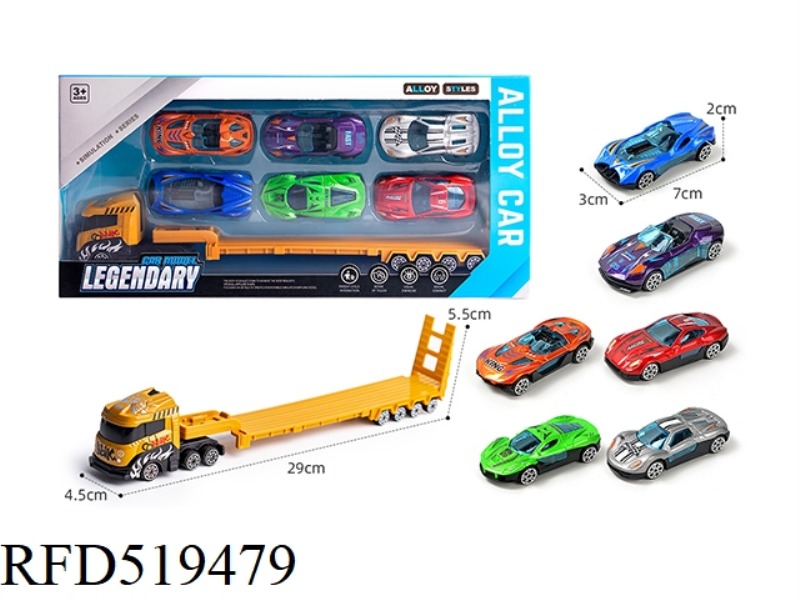 DRAGHEAD + RACER (6 PIECES OF ALLOY GLIDE)