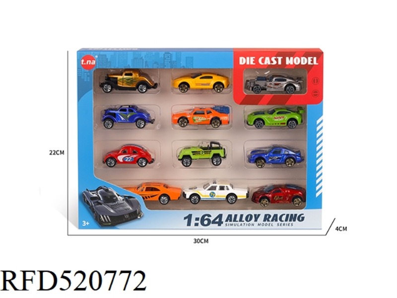 SIMULATION ALLOY SCOOTER 12PCS