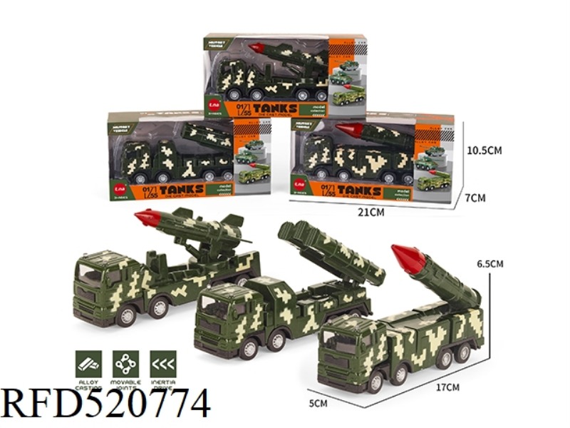 1:55 ALLOY MILITARY INERTIAL VEHICLE
