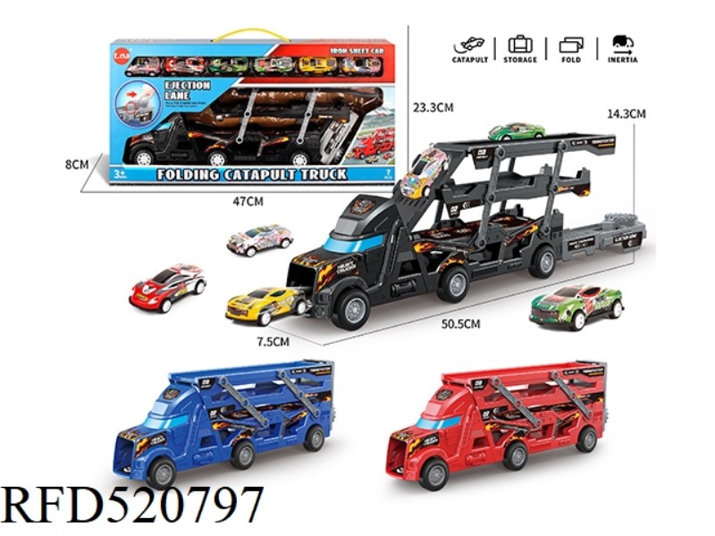 MEDIUM EJECTION FOLDING TAXI TRUCK WITH 6 IRON WAGONS
