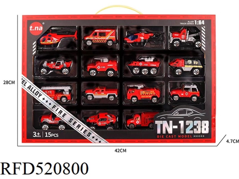 SLIDING SIMULATION ALLOY FIRE TRUCK