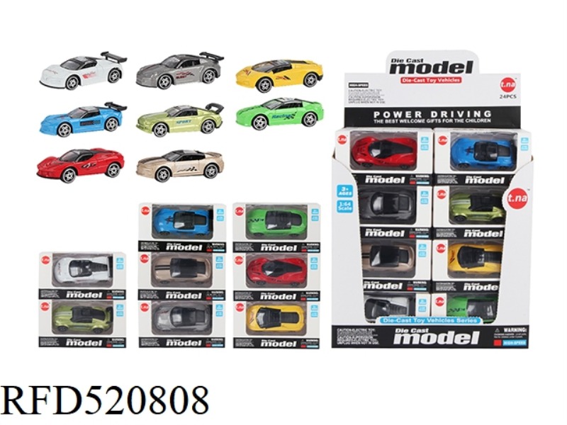 COASTING ALLOY SIMULATION ROADSTER 24PCS
