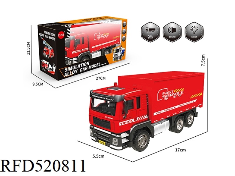 1:24 ACOUSTO-OPTICAL ALLOY REBOUND FIRE TRUCK
