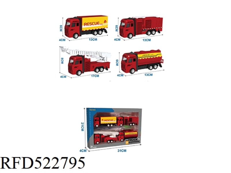 ALLOY FIRE ENGINE SET