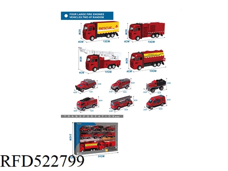ALLOY FIRE ENGINE SET