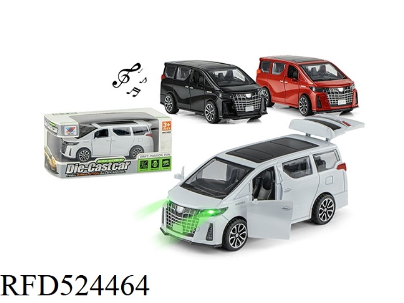 1:32 ALLOY BOOMERANG DOOR OPEN POLICE CAR LIGHT MUSIC ELFA (1 PACK)